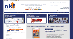 Desktop Screenshot of kidney.org.uk