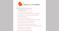 Desktop Screenshot of cmeprograms.kidney.org