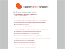 Tablet Screenshot of cmeprograms.kidney.org