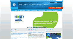 Desktop Screenshot of kidney.ca