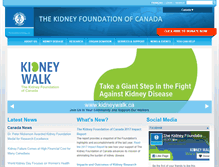 Tablet Screenshot of kidney.ca